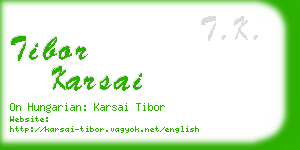 tibor karsai business card